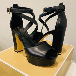 Michael Kors - Audrey Leather Platform Sandal